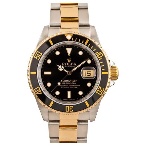 rolex sub bicolor|rolex submariner black tie.